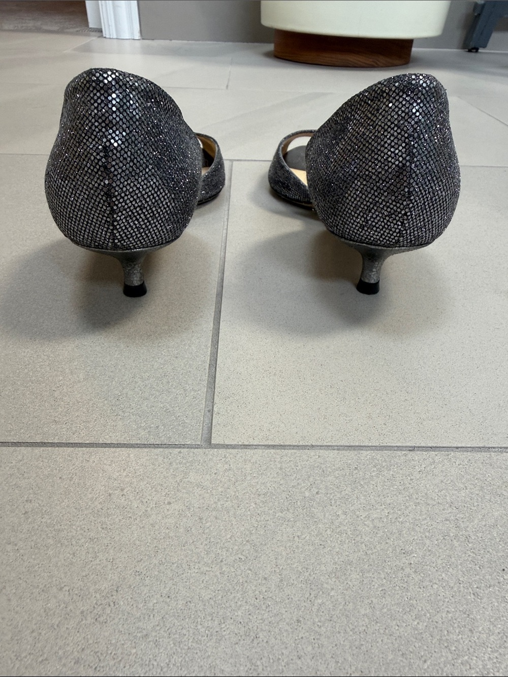 Jimmy Choo Black D'Orsay Sparkle Heels 36 - Picture 2 of 6